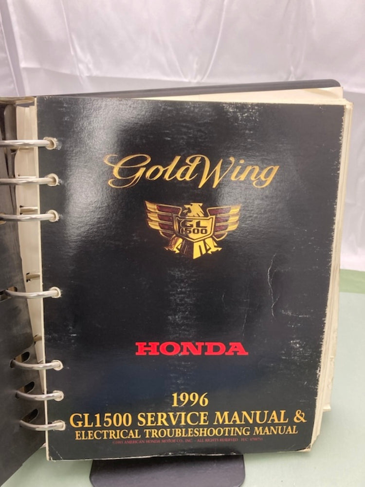 Honda 61MAM01-AH GL 1500 Gold Wing Service Manual Binder & ETM 1996 Genuine