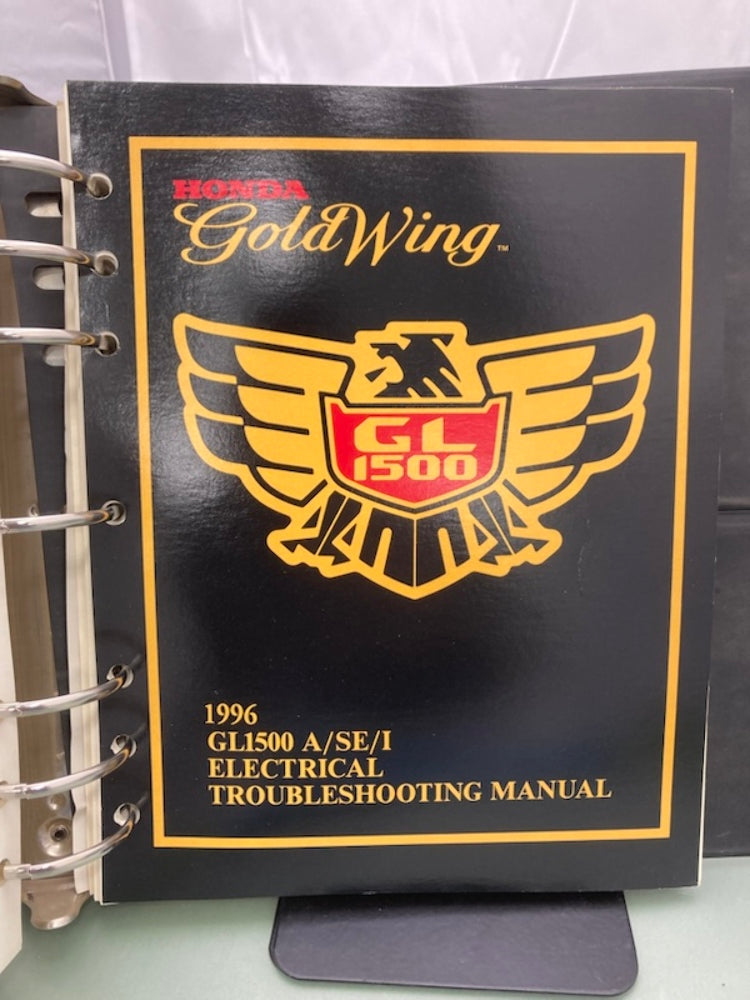 Honda 61MAM01-AH GL 1500 Gold Wing Service Manual Binder & ETM 1996 Genuine