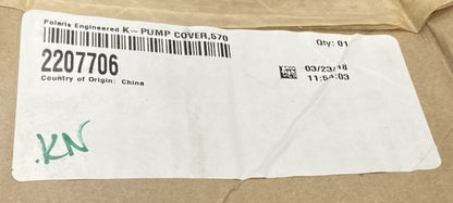Polaris 2207706 K-Pump, Cover, 570 New Genuine