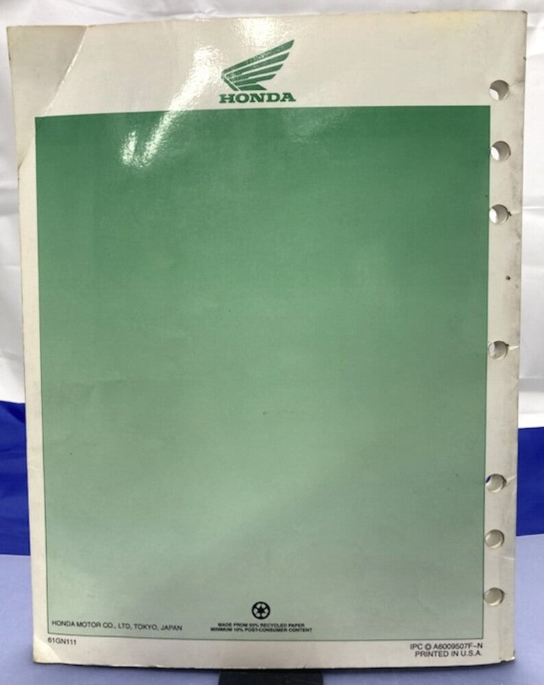 Honda 61GN111 XR80R; XR100R '85-'97 Service Manual Genuine