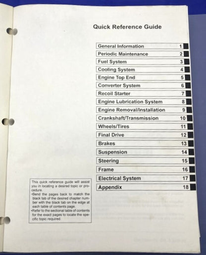 Kawasaki 99924-1363-31 Brute Force 650 4x4 i 2005 Service Manual Genuine