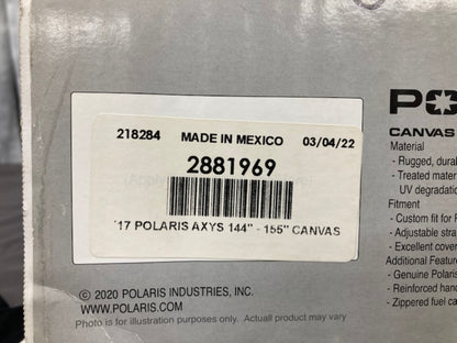 Polaris 2881969 heavy-duty canvas snowmobile cover, AXYS New Genuine