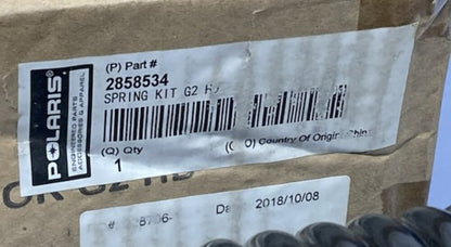Polaris 2858534 Spring Kit G2 Hd New Genuine