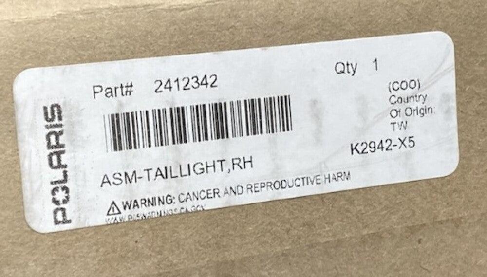 Polaris 2412342 Assembly, Taillight, Rh New Genuine