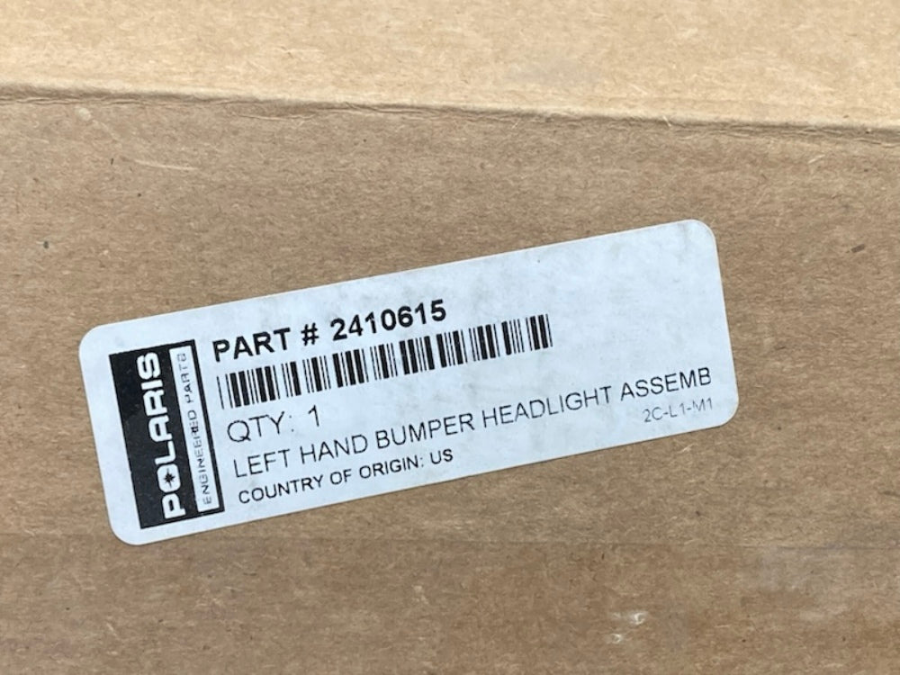 Polaris 2410615 Assembly, Headlight, Bumper, Lh New Genuine