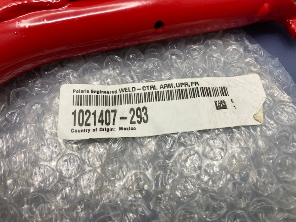 Polaris 1021407-293 Red Control Arm Weld, Upper, Front, Right, 50 New Genuine