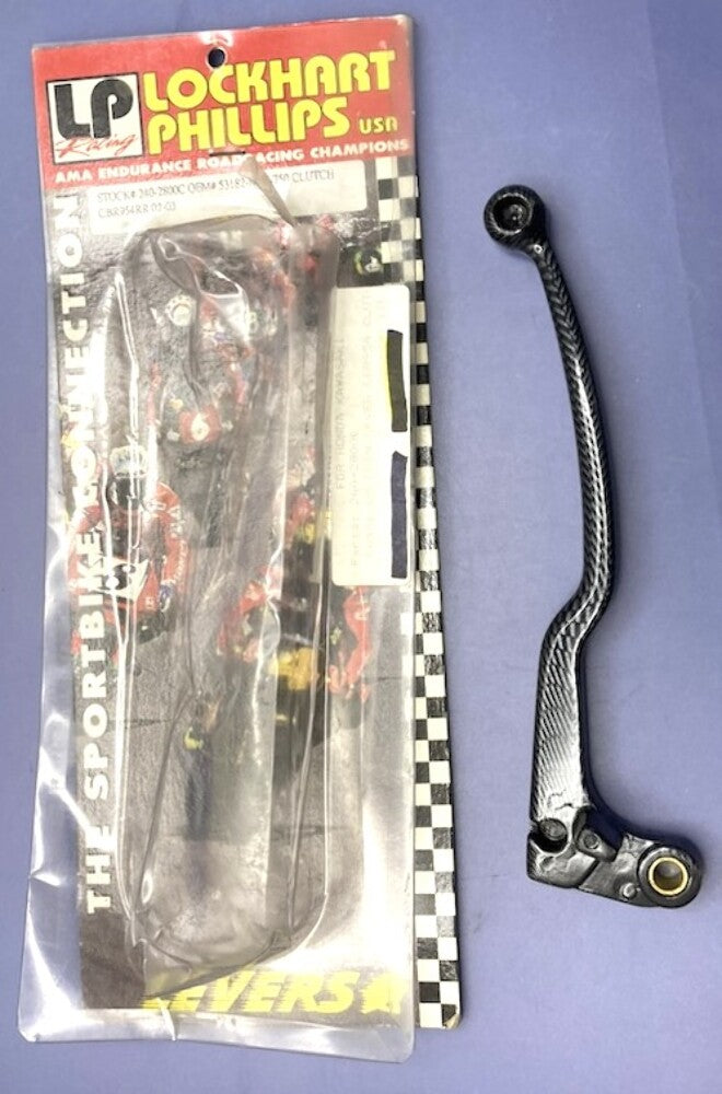 Lockhart Phillips 240-2800C LH Carbon Clutch Lever Fits Honda Kawasaki New Gen.