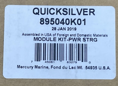 Quicksilver 895040K01 Power Steering Module Kit New Genuine