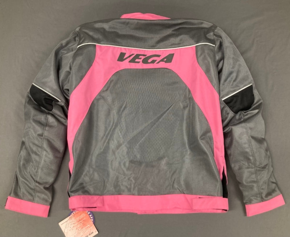 Vega 1570-365 Ladies Mercury Mesh Jacket Pink/Silver Size XL New Genuine