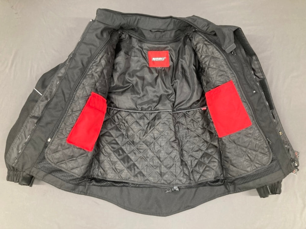 Noru 7358-2105-04 Bosui Waterproof Motorcycle Jacket Black Small New Genuine