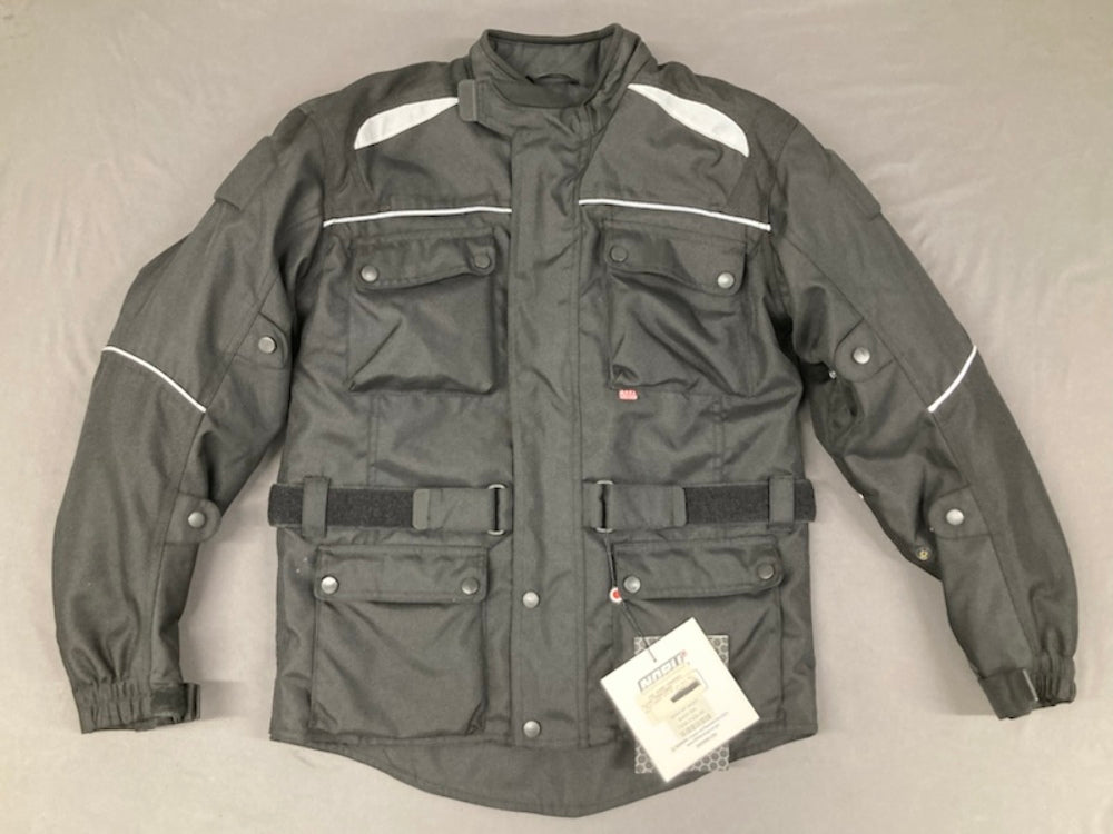 Noru 7358-2105-04 Bosui Waterproof Motorcycle Jacket Black Small New Genuine