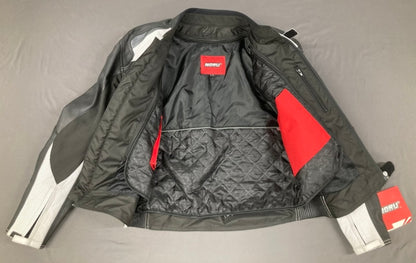 Noru 7354-2115-42 Maruchi Motorcycle Jacket Black/White Size 42 New Genuine