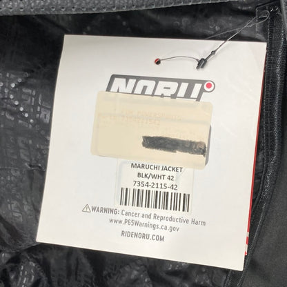 Noru 7354-2115-42 Maruchi Motorcycle Jacket Black/White Size 42 New Genuine