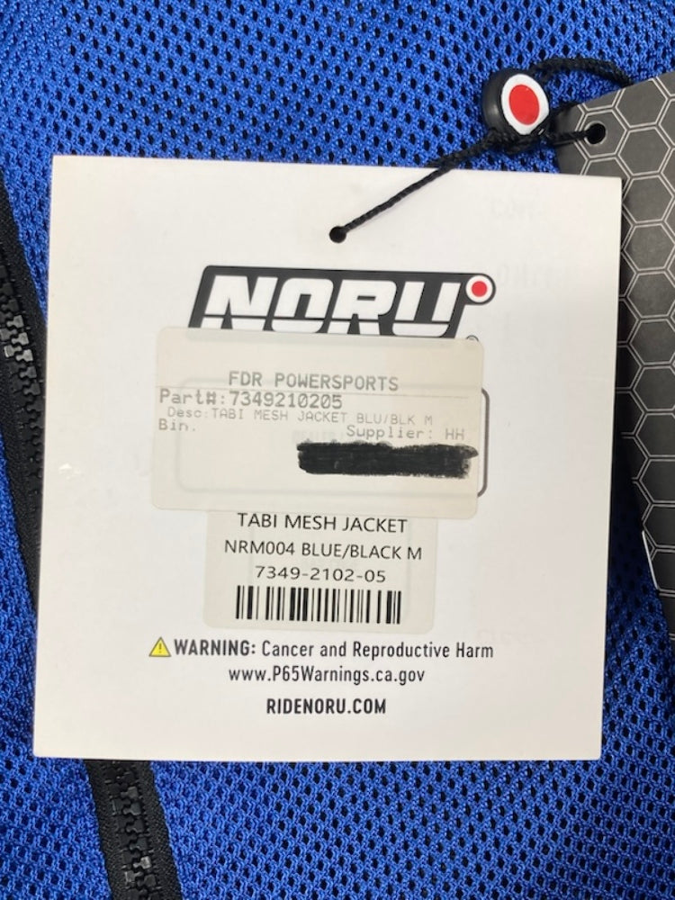 Noru 7349-2102-05 Tabi Mesh Jacket NRM004 Blue/Black M New Genuine