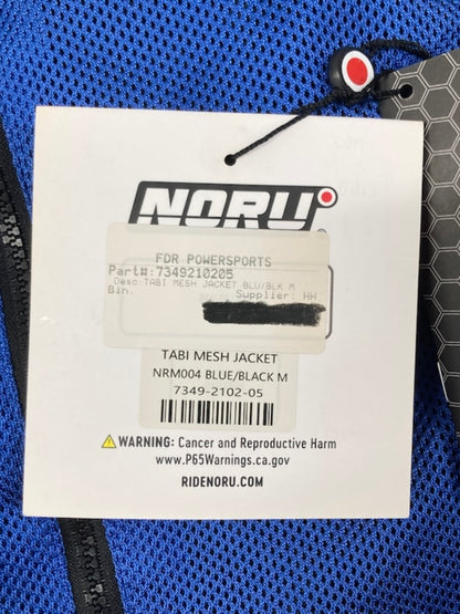 Noru 7349-2102-05 Tabi Mesh Jacket NRM004 Blue/Black M New Genuine