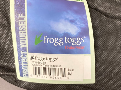 Frogg Toggs TT10599-01 Women's Tekk Toad Suit Black Small New Genuine