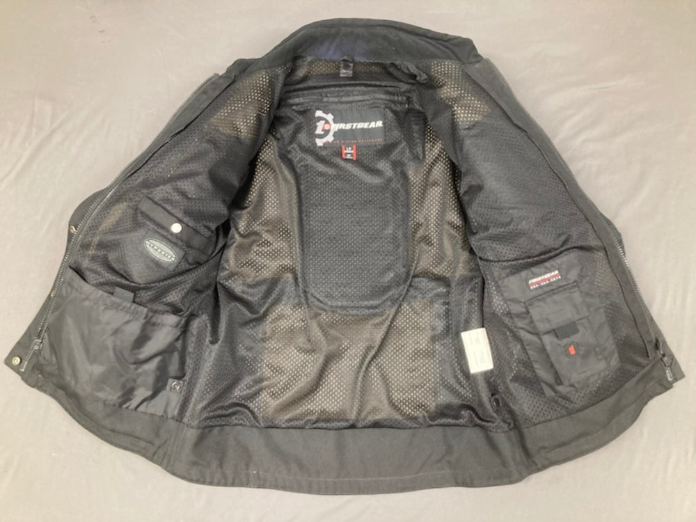 First Gear Classic Kilimanjaro Women's M/C Jacket Large Tan/Grey New Genuine