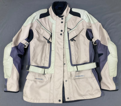 First Gear Classic Kilimanjaro Women's M/C Jacket Large Tan/Grey New Genuine