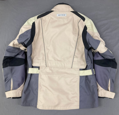 First Gear Classic Kilimanjaro Women's M/C Jacket Large Tan/Grey New Genuine