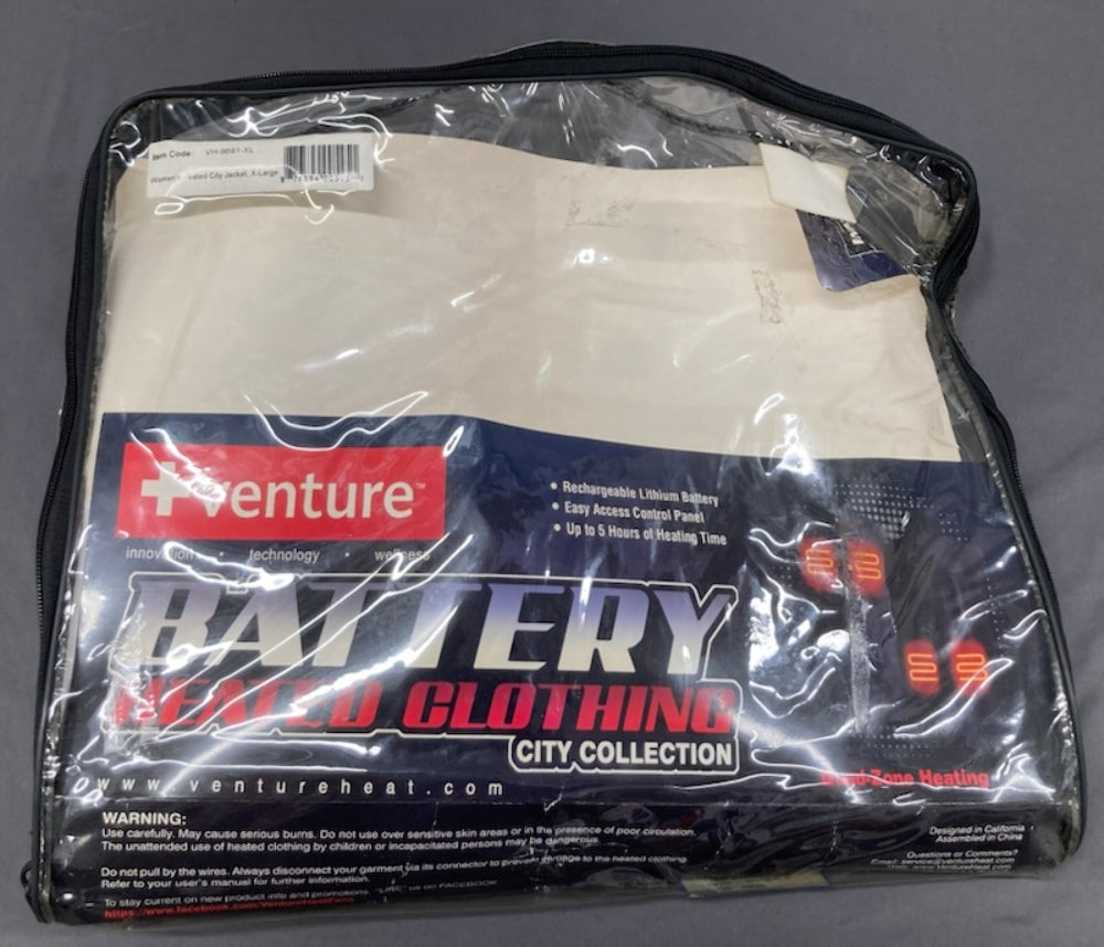 Venture Heat VH-9691-XL Women's SS 7V Battery-Heated Jacket XL New Genuine