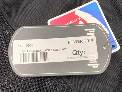 Power Trip 841-1006 Lola Ladies Textile Jacket BLK/BLK Size Diva1 New Genuine