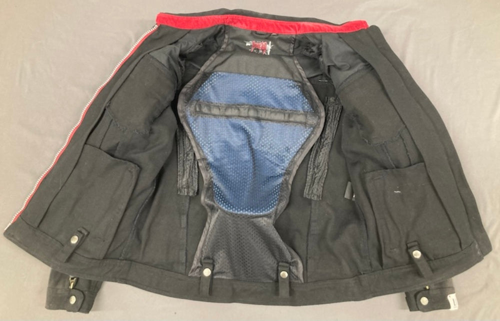 Power Trip 9041-4004 Motorcycle L. Ronin Jacket Black Large New Genuine