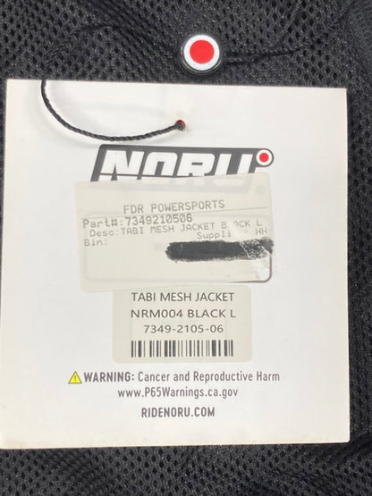Noru 7349-2105-06 Motorcycle Tabi Mesh Jacket Black Large New Genuine