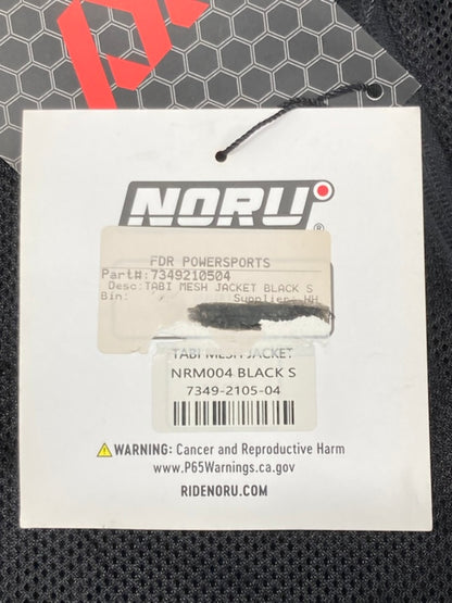 Noru 7349-2105-04 Motorcycle Tabi Mesh Jacket Black Small New Genuine