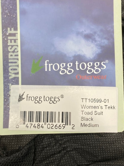 Frogg Toggs TT10599-01 Women's Tekk Toad Suit Black Medium New Genuine