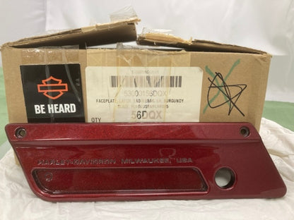 Harley-Davidson 53000156DQX LH Saddlebag Latch Cover New Genuine
