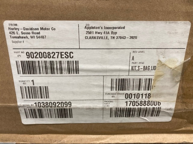 Harley-Davidson 90200827ESC LH Speaker Lid Black Jack Metallic New Genuine
