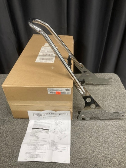 Harley-Davidson 52300040A XL One Piece Chrome Backrest New Genuine