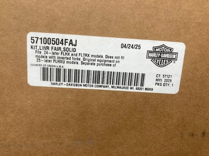 Harley-Davidson 571000504FAJ Road Glide Lower Fairing Kit New Genuine