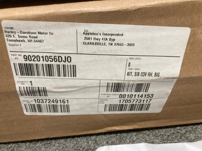 Harley-Davidson 90201056DJO RH Saddlebag Cover Big Blue New Genuine