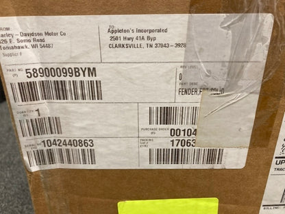 Harley-Davidson 58900099BYM Front Fender Solid Black New Genuine