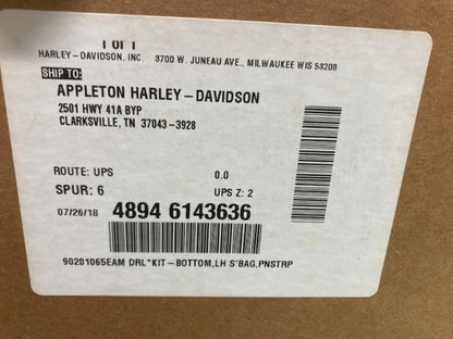 Harley-Davidson 90201065EAM LH Saddlebag Bottom Velocity Red New Genuine