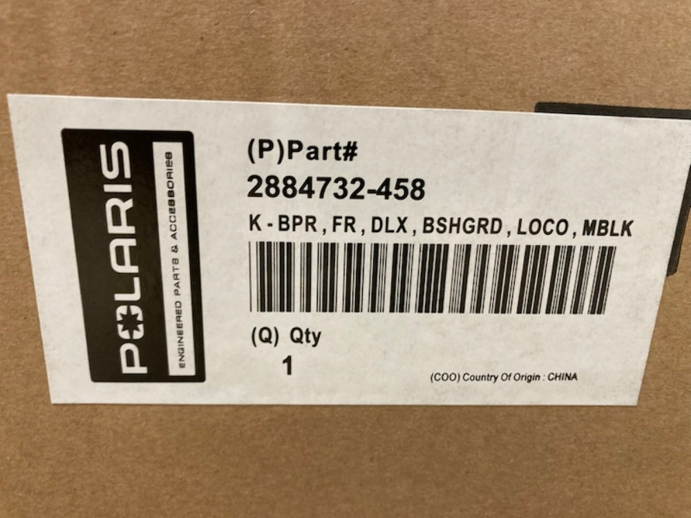 Polaris 2884732-458 Front High Coverage Bumper, Matte Black New Genuine