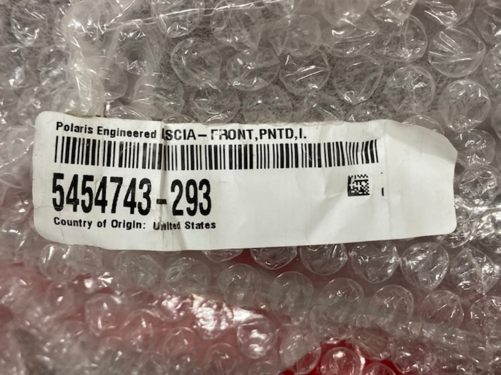 Polaris 5454743-293 Painted Front Fascia Red New Genuine
