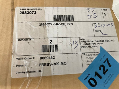 Polaris 2883073 RZR Sport Roof New Genuine