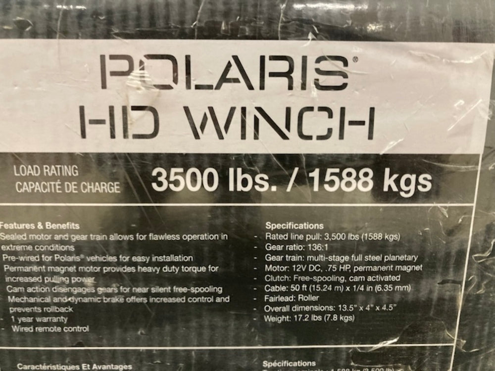 Polaris 2885127 Heavy Duty Winch 3500lb Capacity New Genuine
