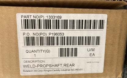 Polaris 1333169 Weld-Prop Shaft New Genuine