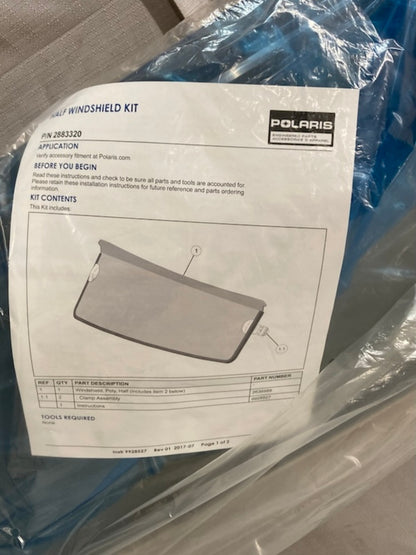 Polaris 2883320 Half Windshield Kit for Ranger New Genuine