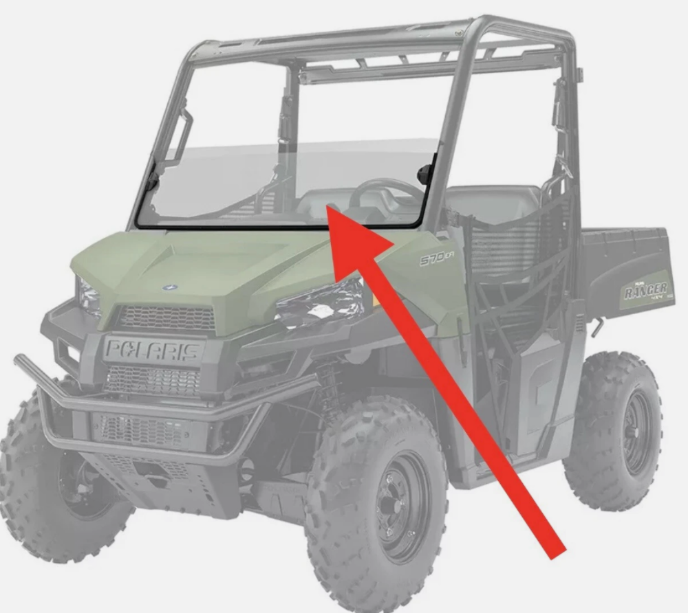 Polaris 2883320 Half Windshield Kit for Ranger New Genuine