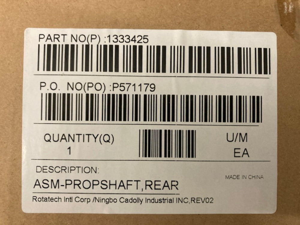 Polaris 1333425 Rear Prop Shaft Assembly New Genuine