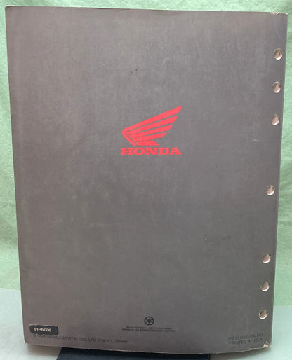 Genuine Honda 61HN006 TRX450S/FM/ES/FE Fourtrax Fourman Service Manual '98-'04