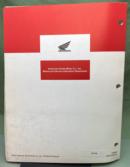 Genuine Honda S1716 Pro 1st Step Tech Mechanic Training Service Education Book