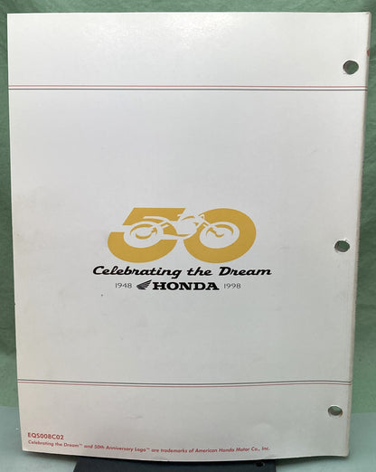 Genuine Honda EQS008C02 Tool and Equipment Program 1999-2000