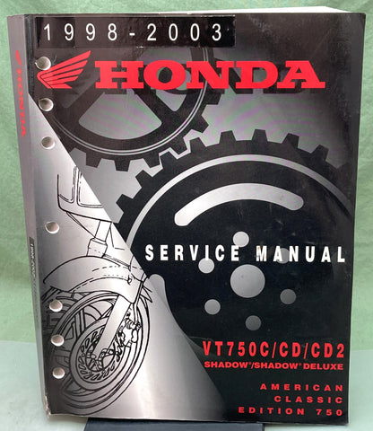 Genuine Honda 61MBA05 VT750C/CD/CD2 Shadow/Shadow Deluxe Service Manual '98-'03