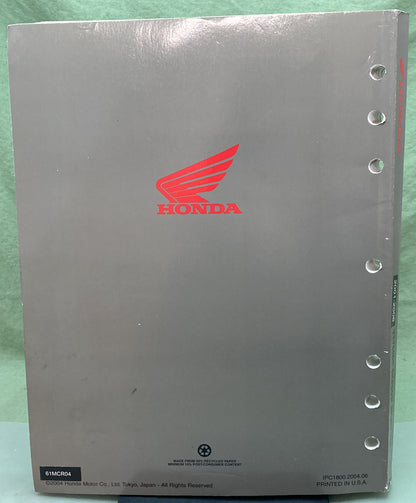 Genuine Honda 61MCR04 VT750DC Shadow Spirit Service Manual '01-'06