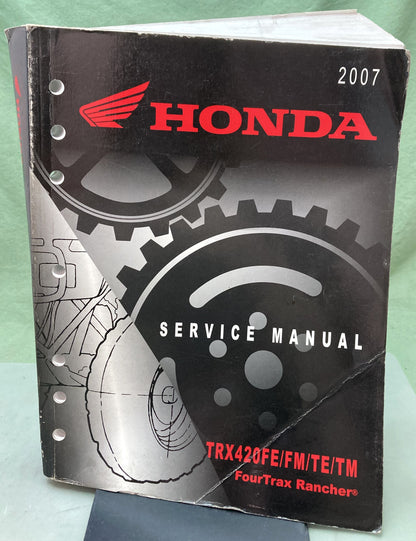 Genuine Honda 61HP400 TRX420FE/FM/TE/TM Fourtrax Rancher Service Manual 2007